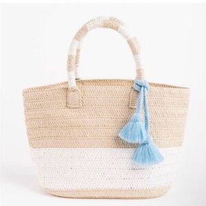 Altru Made For Good straw woven tote bag.